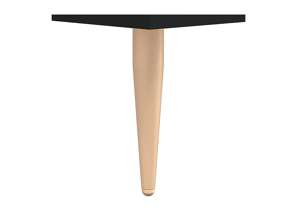 Zwart TV-meubel 80x36x50 cm Bewerkt hout