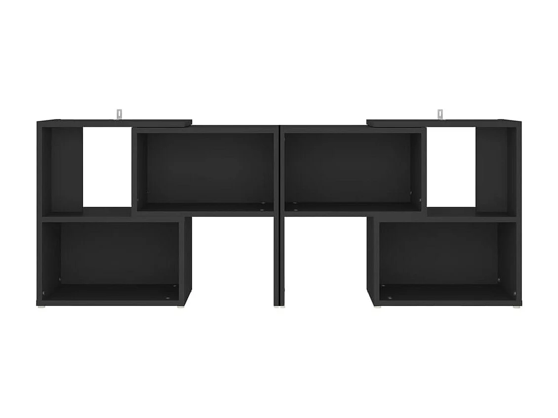 Meuble TV Noir 104x30x52 cm Aggloméré