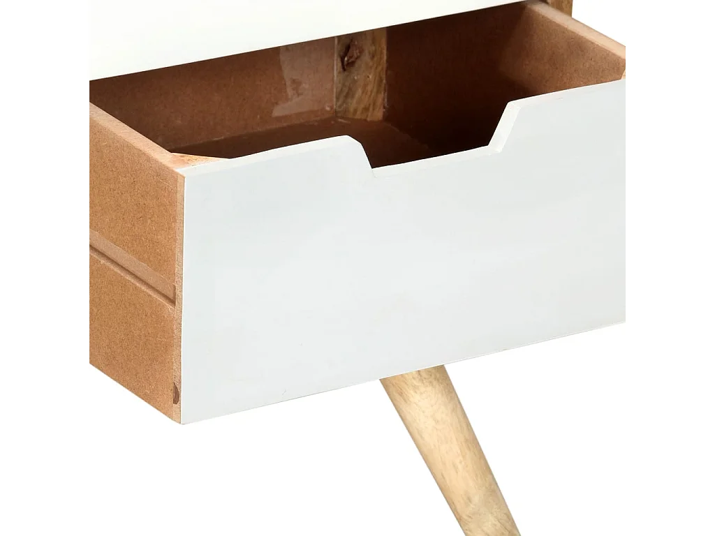 Meuble TV 110x35x48 cm Bois de manguier massif