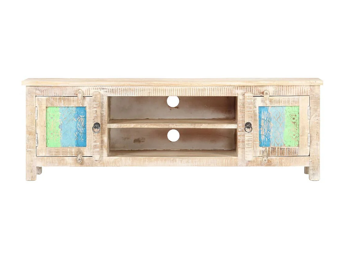 Meuble TV 120x30x40 cm Bois d'acacia brut