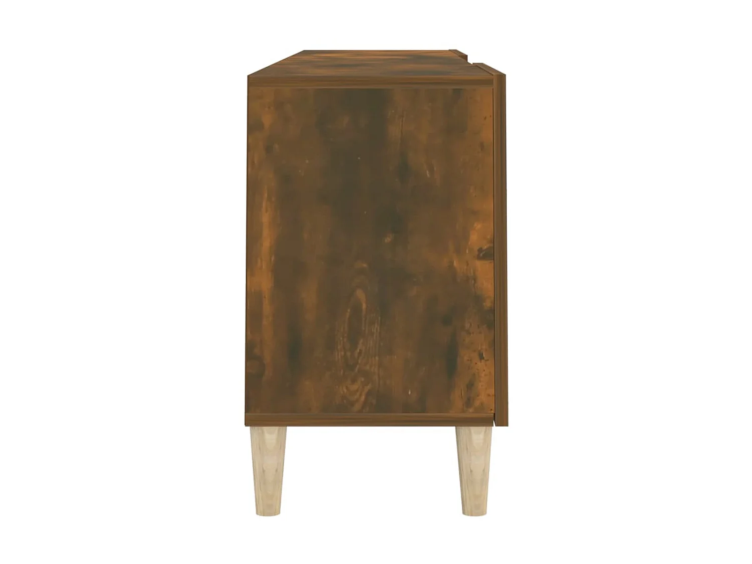 Meuble TV Chêne fumé 150x30x50 cm Bois d'ingénierie