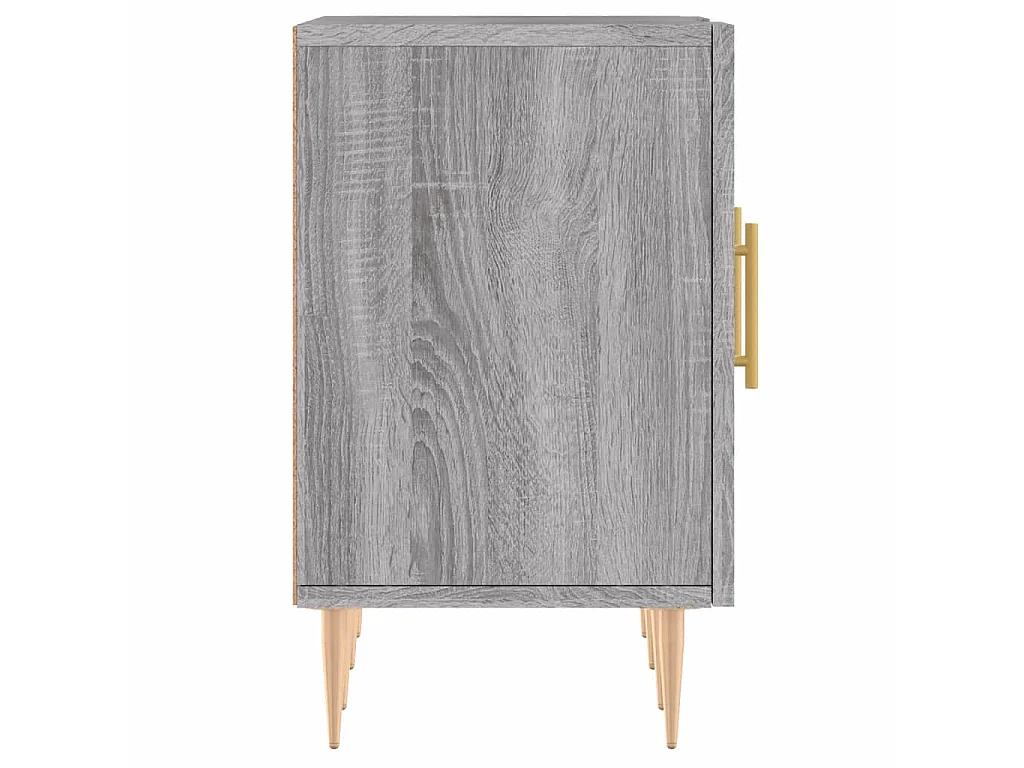 Mobile TV Sonoma grigio 150x30x50 cm in derivati del legno