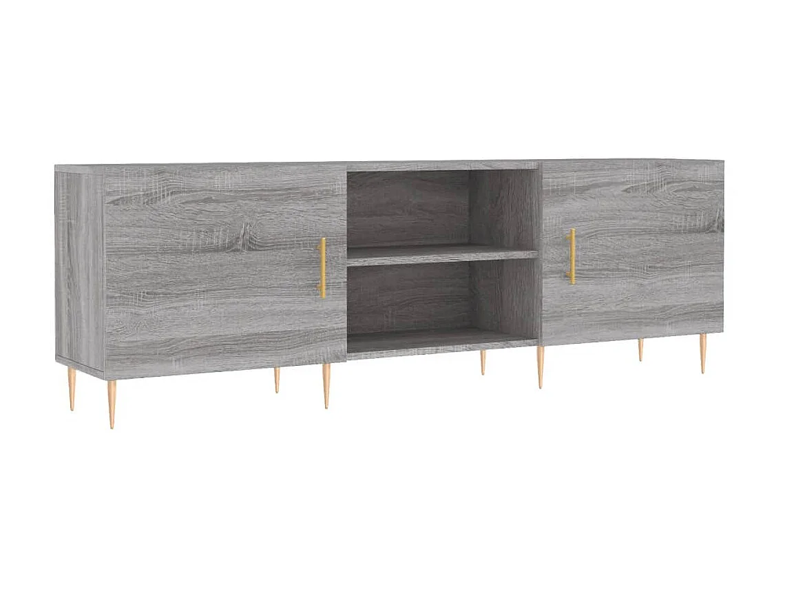 Meuble TV sonoma gris 150x30x50 cm bois d'ingénierie