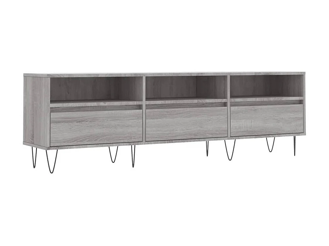 Sonoma grijs tv-meubel 150x30x44,5 cm samengesteld hout