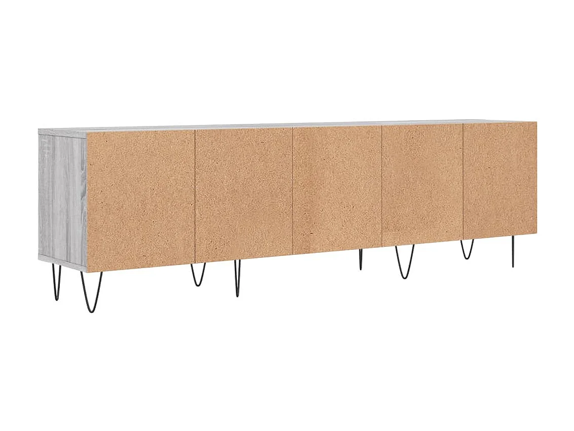 Meuble TV sonoma gris 150x30x44,5 cm bois d'ingénierie