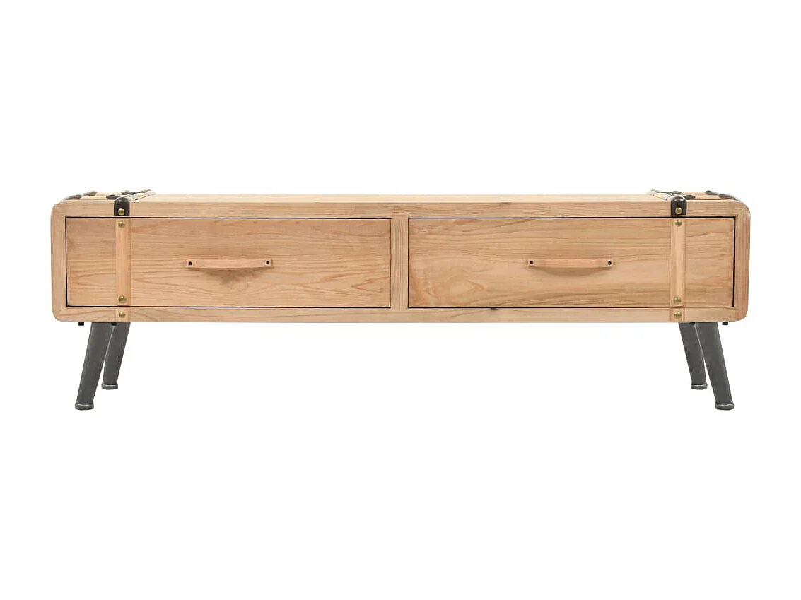 Meuble TV 110x33x35 cm Bois de sapin massif