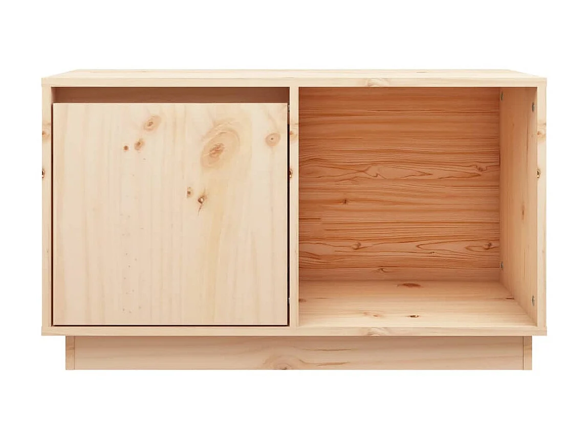Meuble TV 74x35x44 cm Bois de pin massif