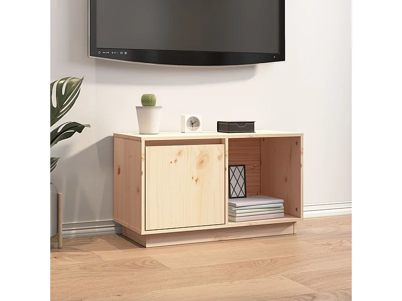 Meuble TV 74x35x44 cm Bois de pin massif