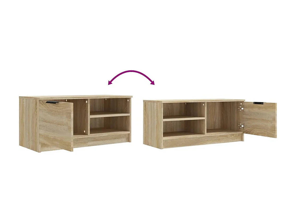 Meuble TV Chêne sonoma 80x35x36,5 cm Bois d'ingénierie