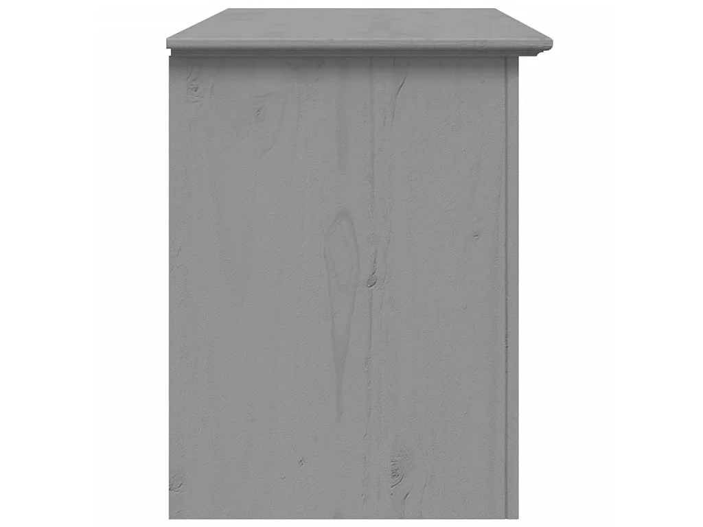 TV-meubel met 2 lades BODO grijs 91x43x56cm massief grenenhout