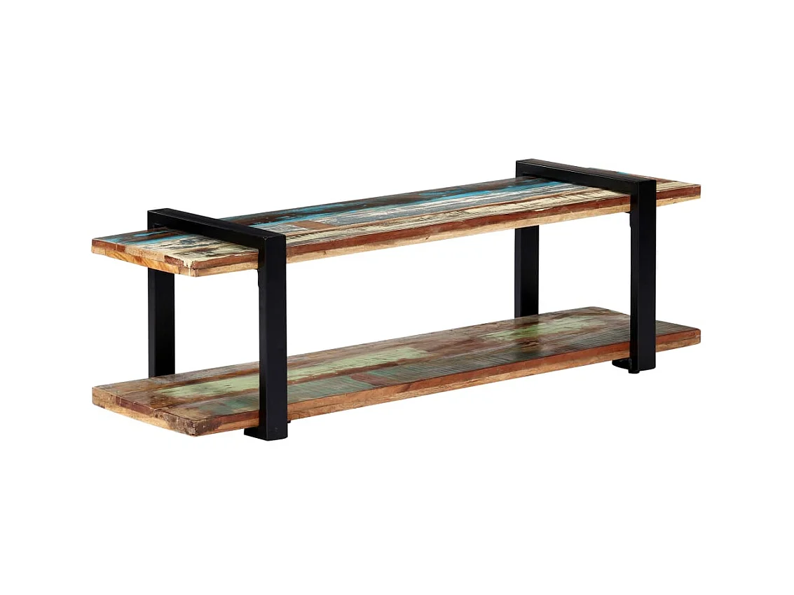 TV-Schrank 130 x 40 x 40 cm Massives Altholz