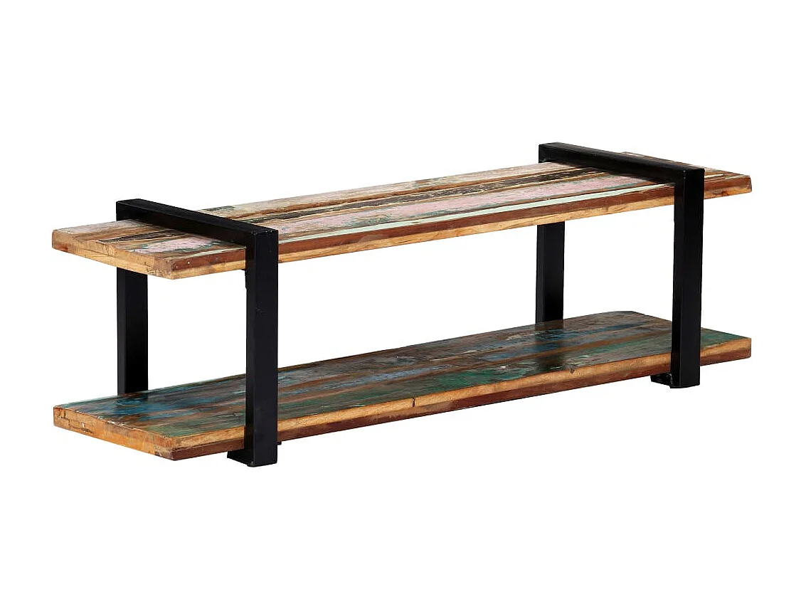Meuble TV 130 x 40 x 40 cm Bois de récupération massif