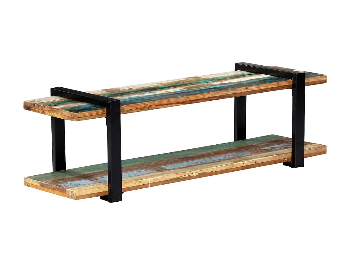 Meuble TV 130 x 40 x 40 cm Bois de récupération massif