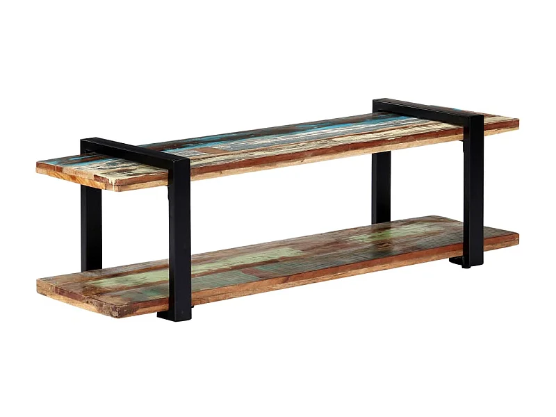 Meuble TV 130 x 40 x 40 cm Bois de récupération massif