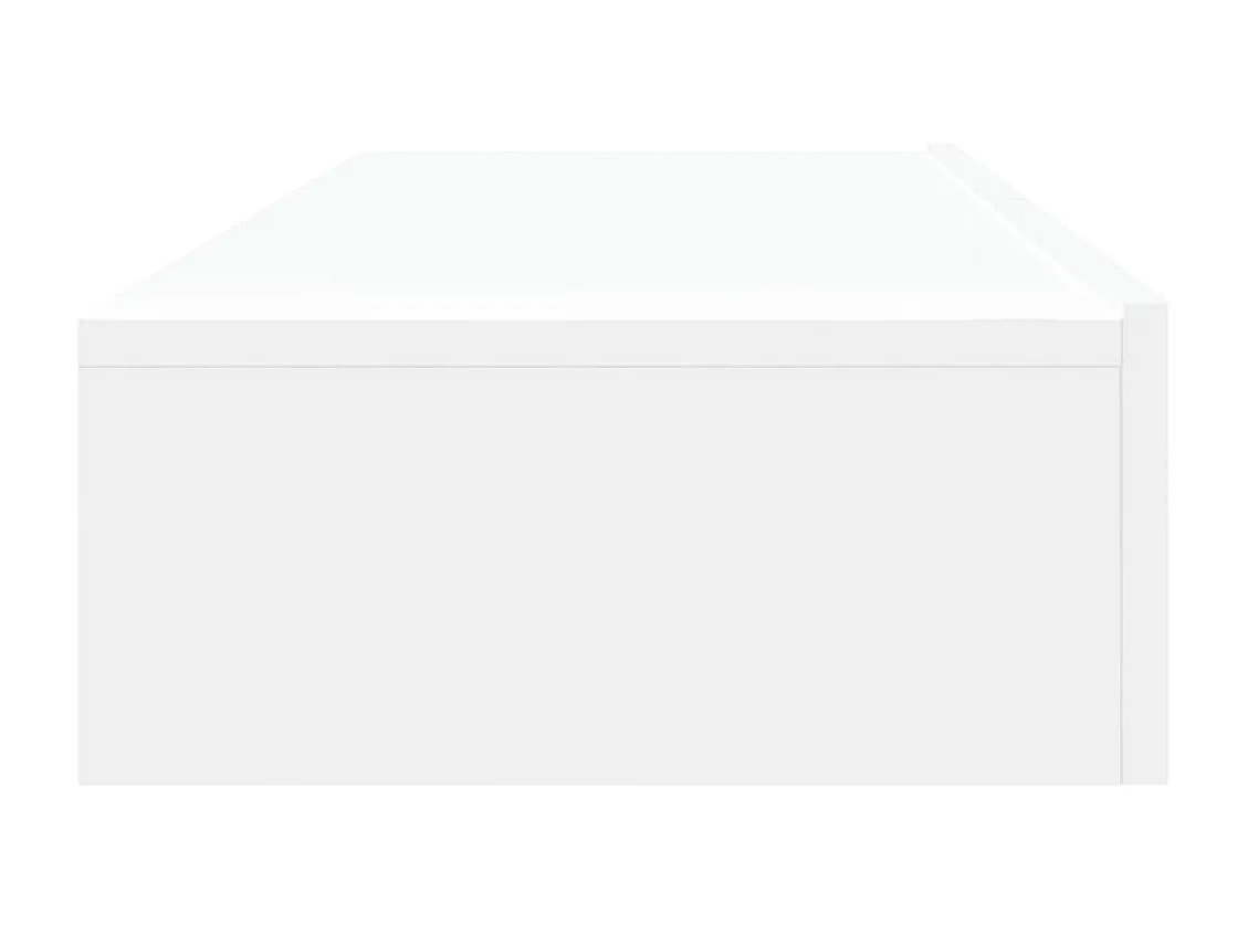 Mobile TV con illuminazione a LED 2 pz bianco 60x35x15,5 cm