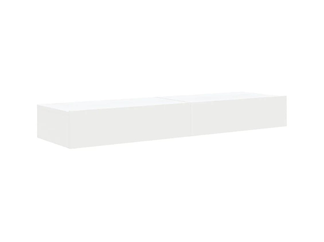 Meubles TV avec éclairage LED 2 pcs blanc 60x35x15,5 cm