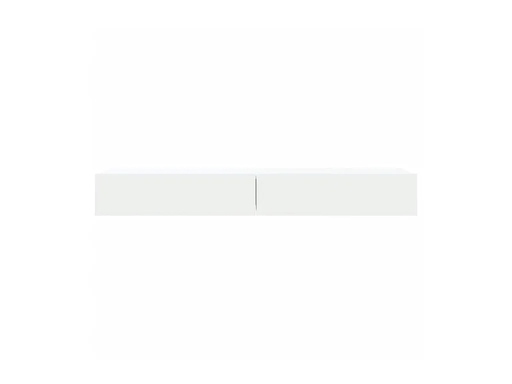 Meubles TV avec éclairage LED 2 pcs blanc 60x35x15,5 cm