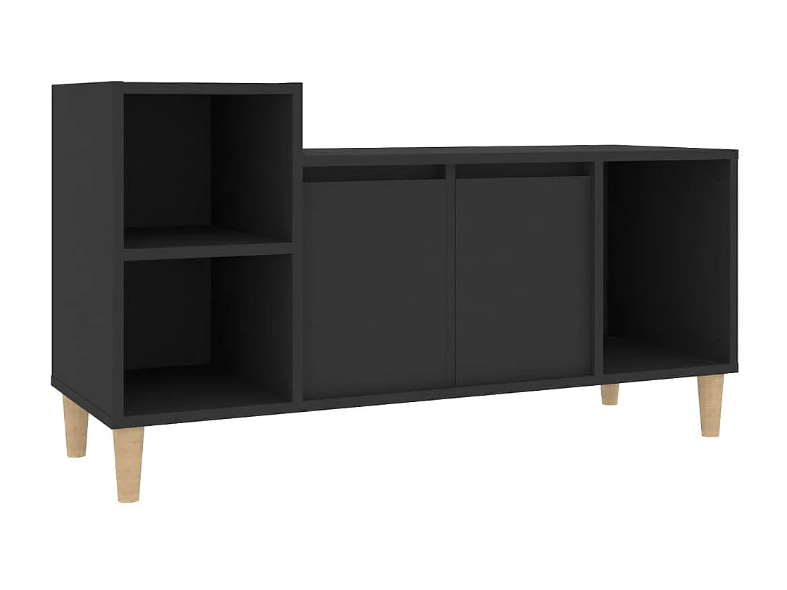 Meuble TV Noir 100x35x55 cm Bois d'ingénierie