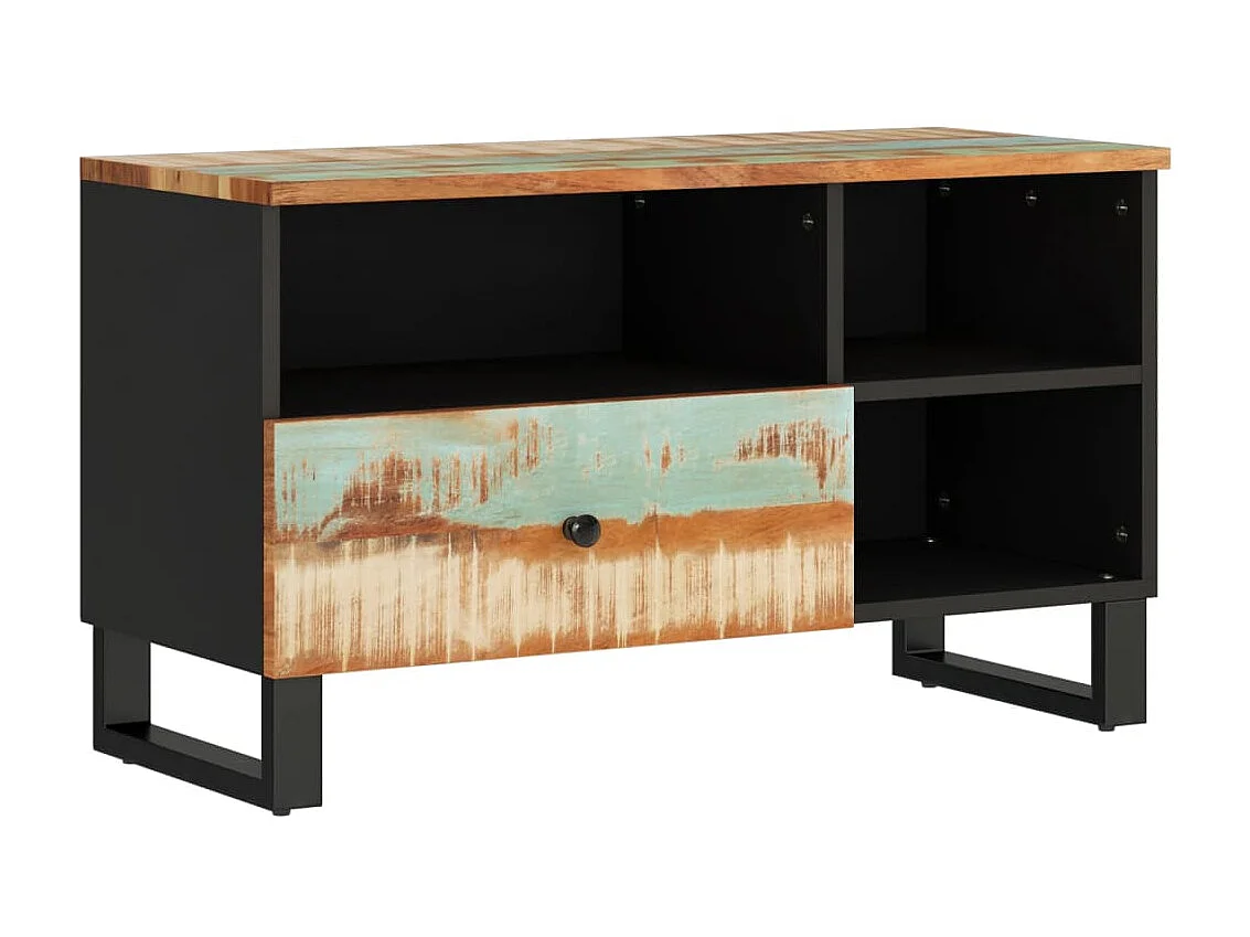 TV-Schrank 80 x 33 x 46 cm, Altholz und Holzwerkstoff