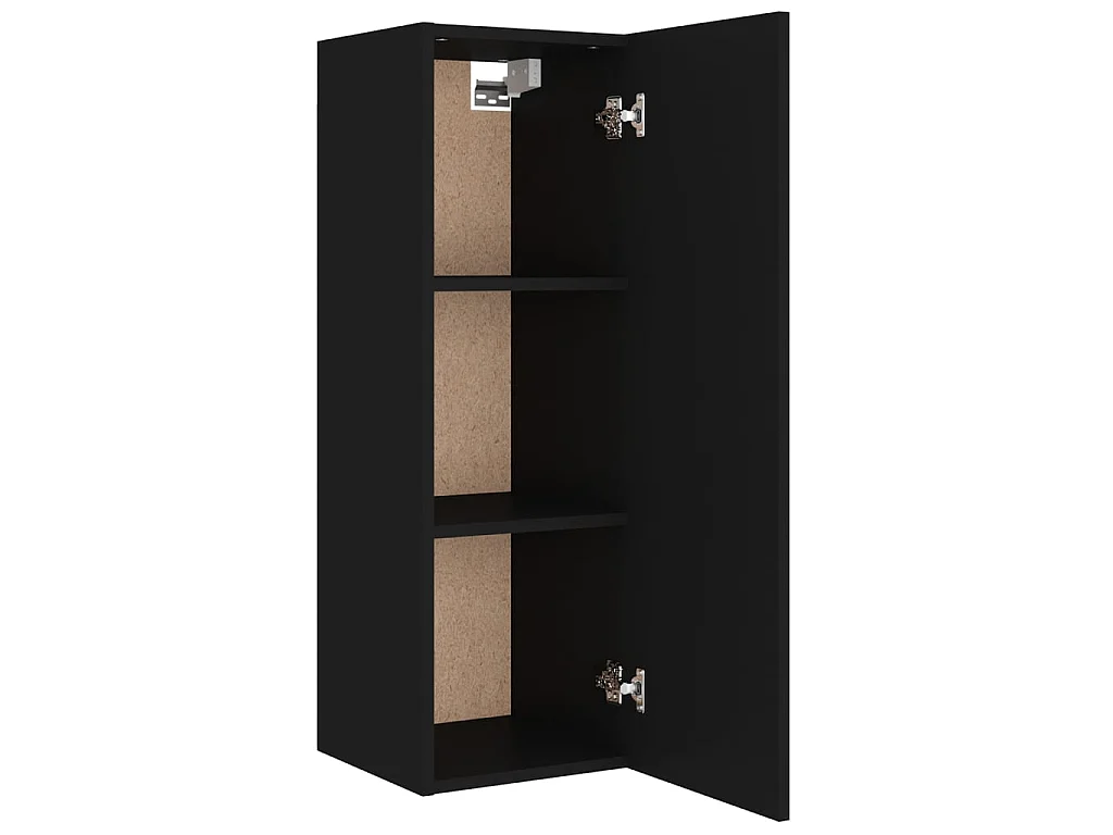 Ensemble de meubles TV 4 pcs Noir Bois d'ingénierie