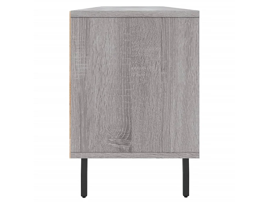 Mobile TV Sonoma grigio 150x30x44,5 cm in derivati del legno