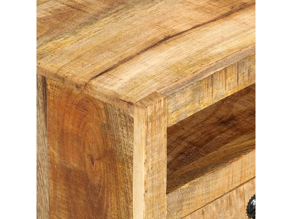 TV-Schrank 110x30x40 cm Massives Mangoholz