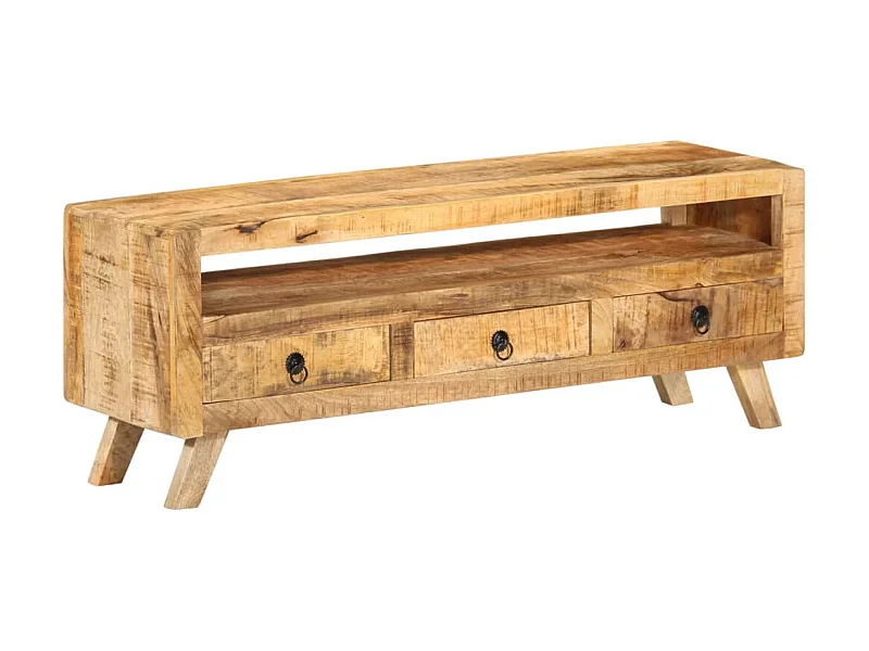 Móvel TV 110x30x40 cm Madeira maciça de mangueira