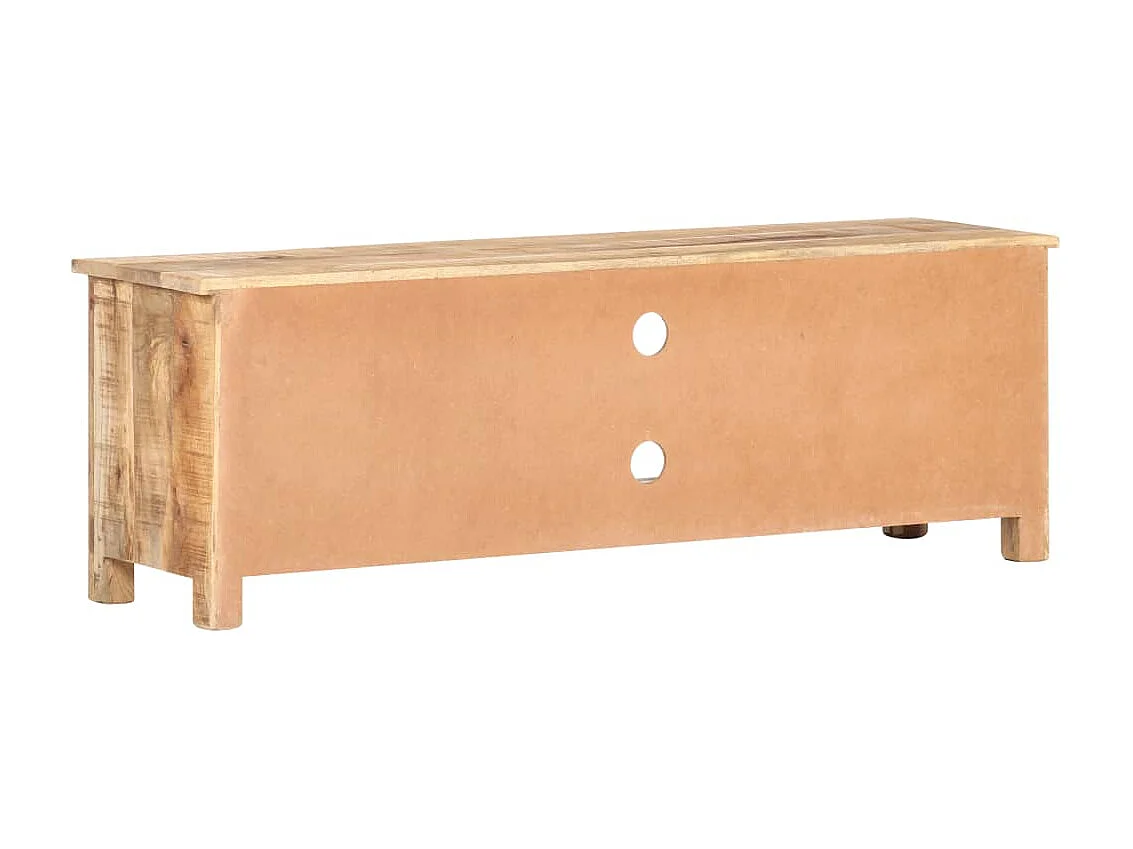 Meuble TV 120x30x40 cm Bois de manguier brut