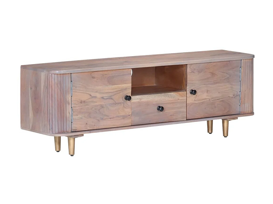 Móvel de TV 118x30x40 cm Madeira maciça de acácia