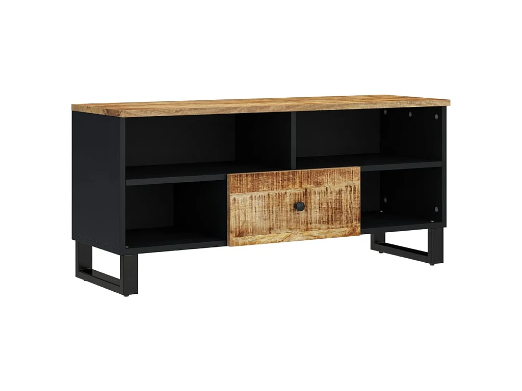 TV-meubel 100x33x46 cm mangohout en bewerkt hout