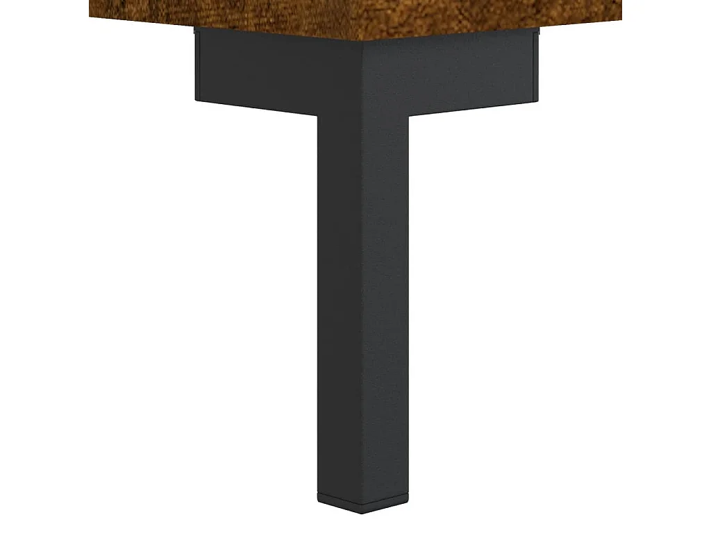 Meuble TV chêne fumé 150x30x44,5 cm bois d'ingénierie