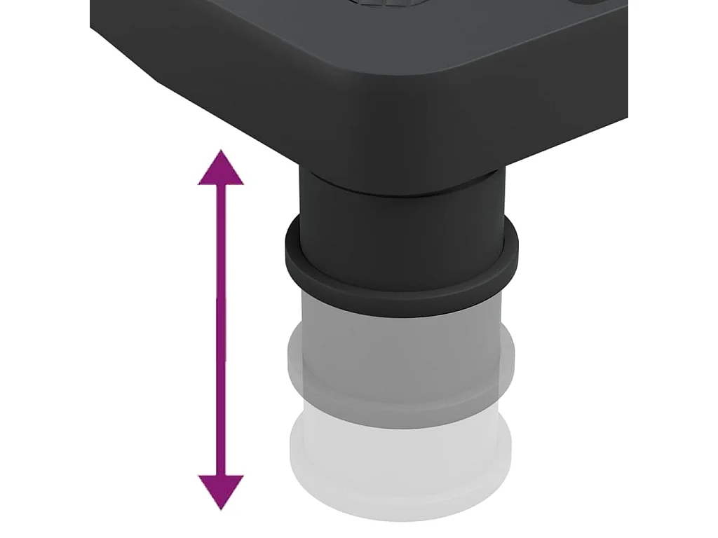 Supporto per monitor Nero 33,5x34x10,5 cm