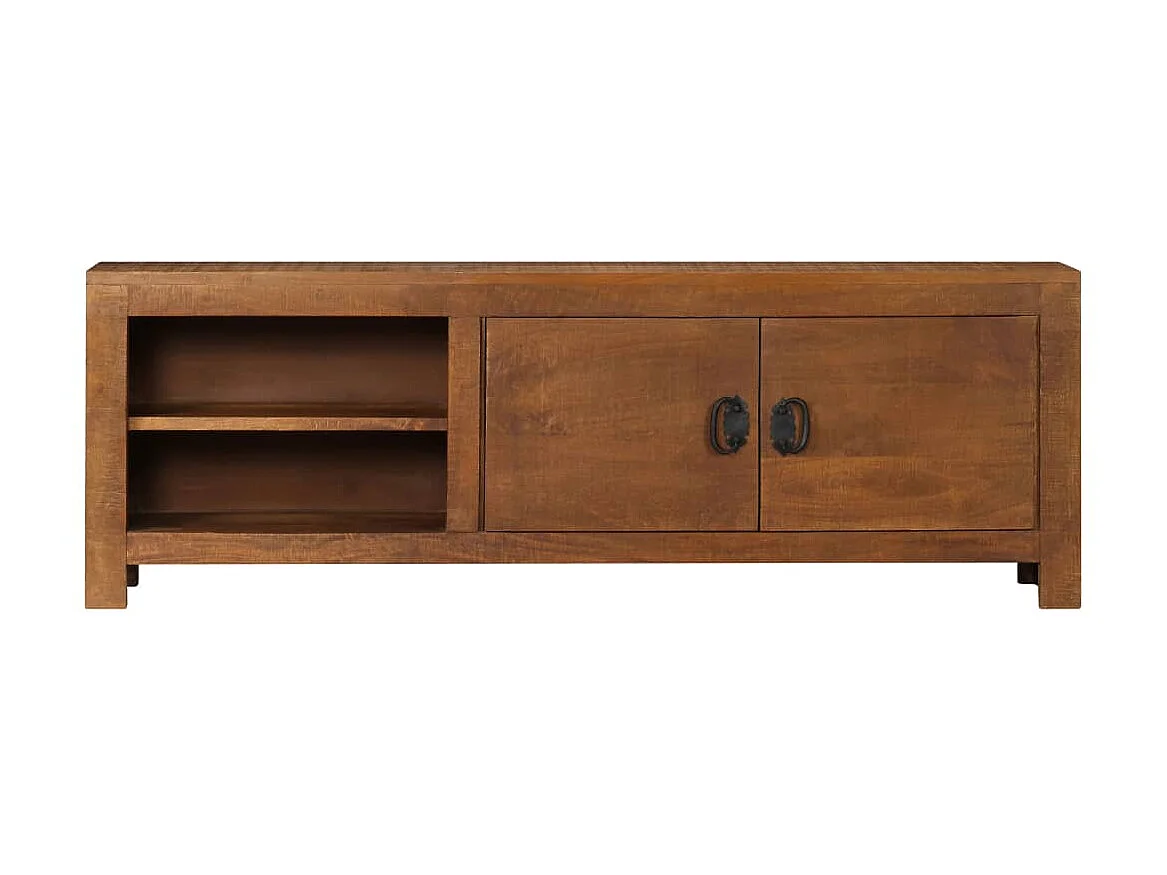 Mobile TV 120x30x40 cm Legno massello di mango