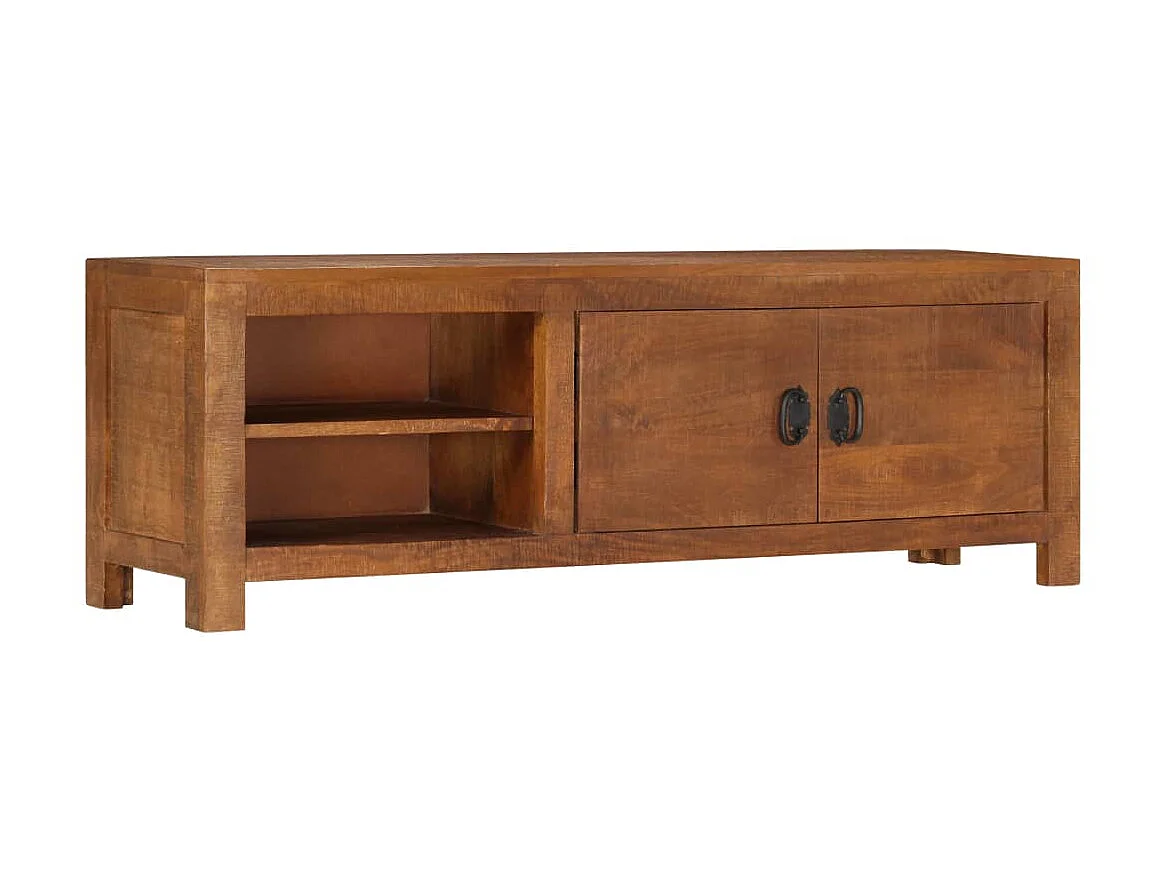 Mobile TV 120x30x40 cm Legno massello di mango