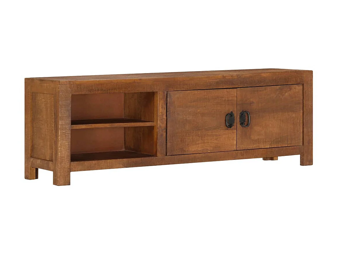 Mobile TV 120x30x40 cm Legno massello di mango