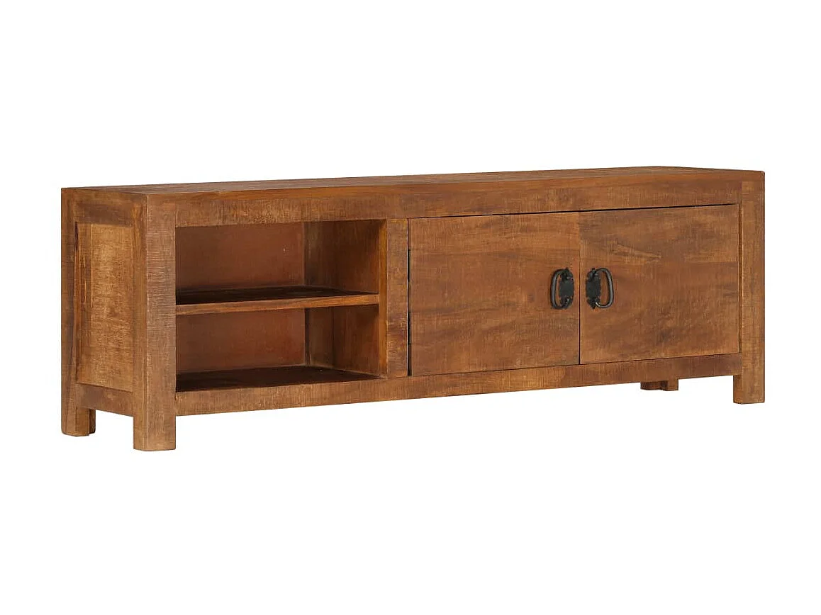 Mobile TV 120x30x40 cm Legno massello di mango