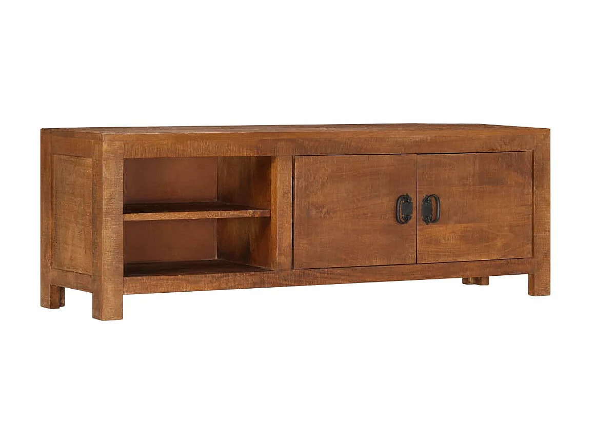 Mobile TV 120x30x40 cm Legno massello di mango