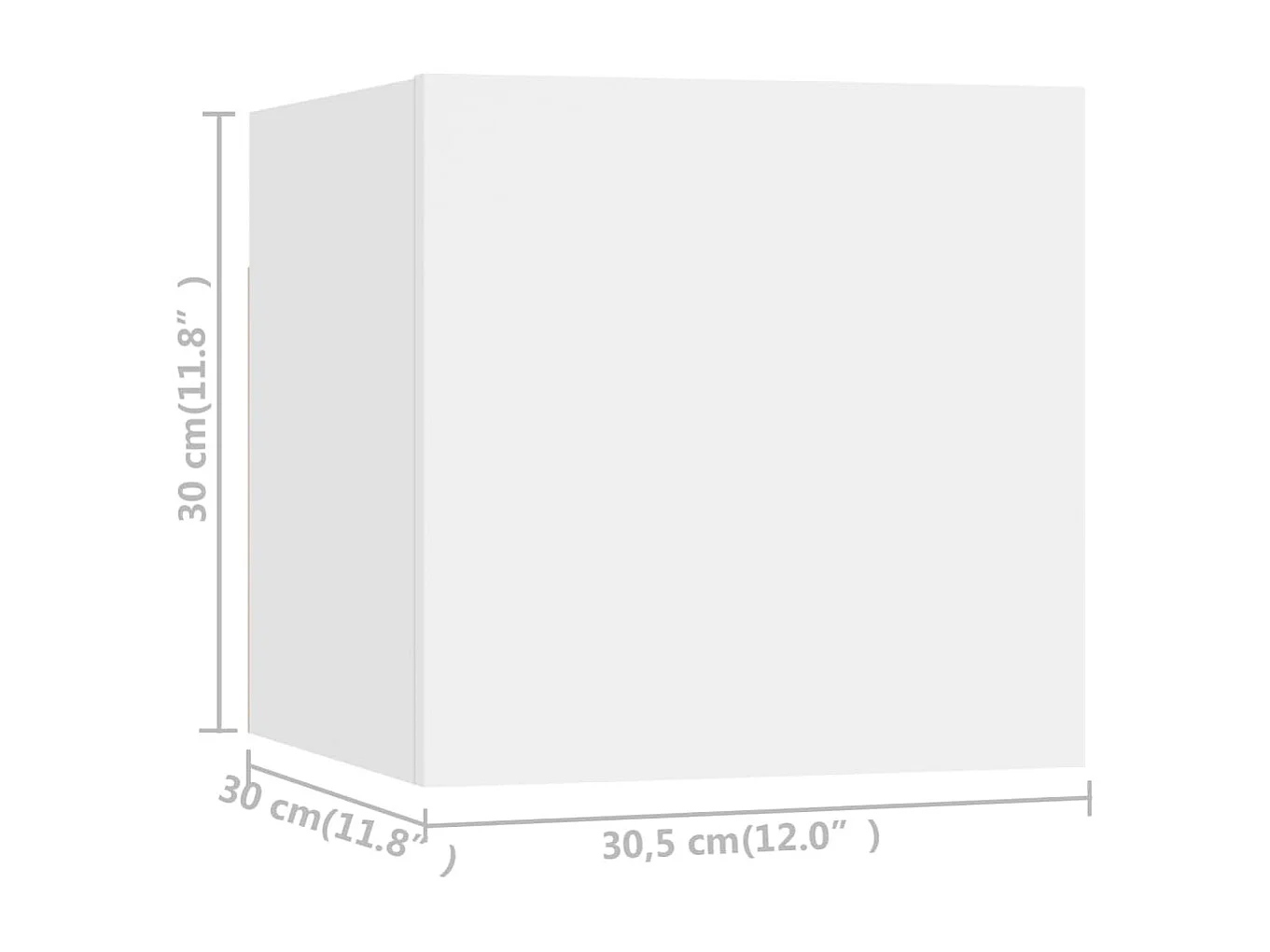 Ensemble de meubles TV 6 pcs Blanc Aggloméré