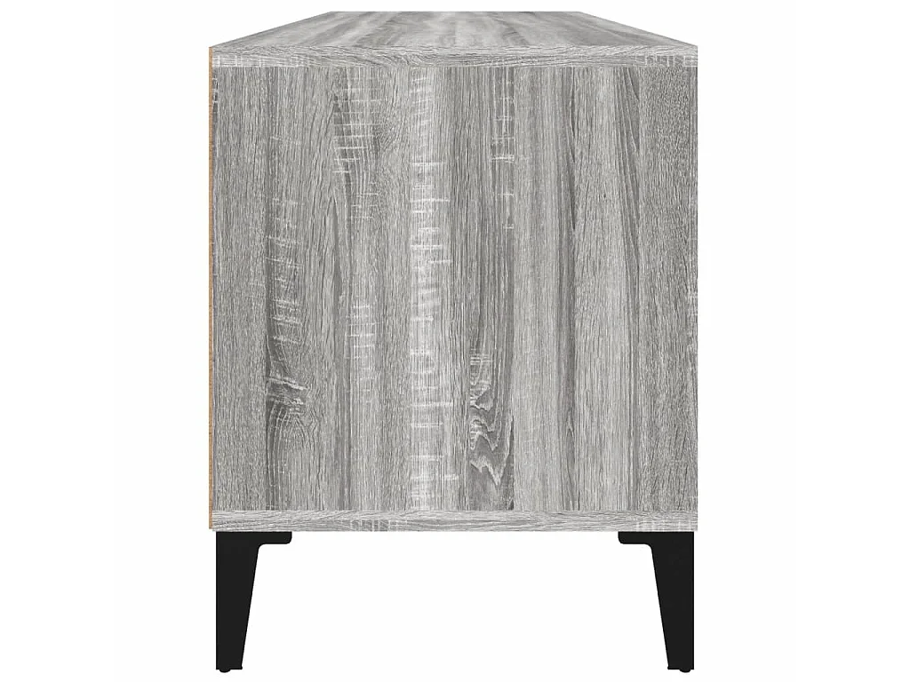 Meuble TV sonoma gris 100x34,5x44,5 cm bois d'ingénierie
