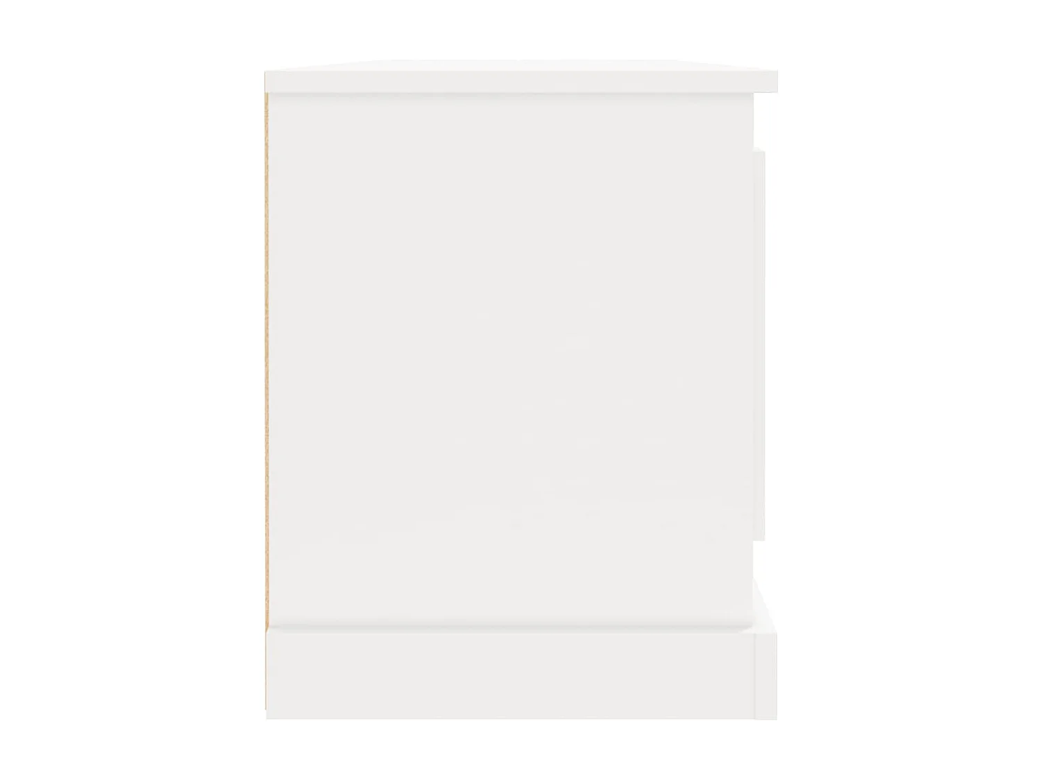 Mobile TV bianco 100x35,5x45 cm in derivati del legno