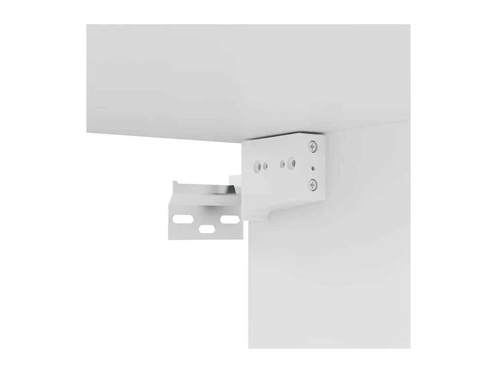 TV meubel 4 stuks Wit 100x30x30 cm Spaanplaat