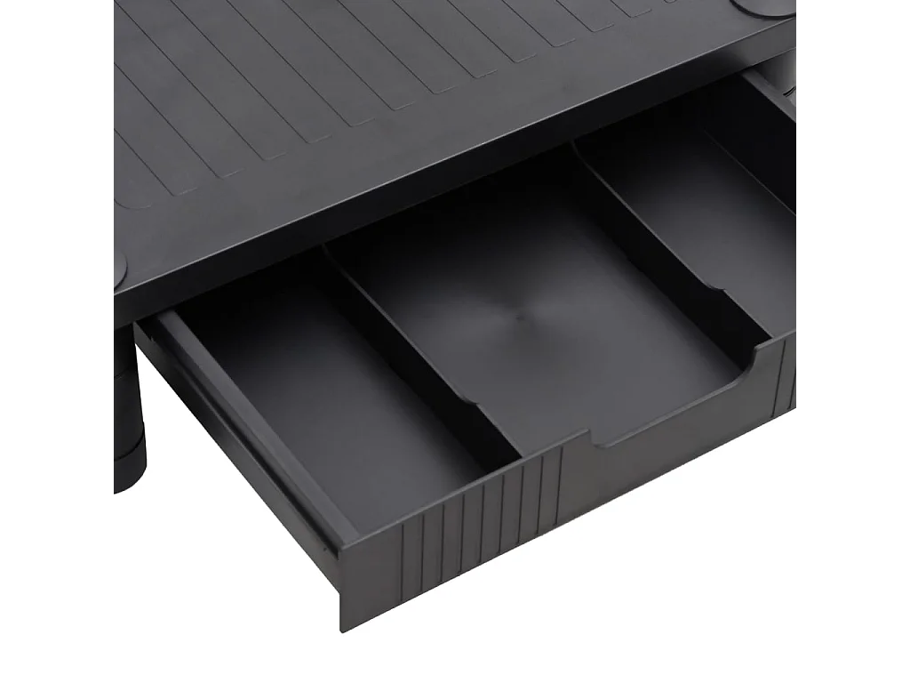 Suporte para monitor preto 43x30,5x13 cm