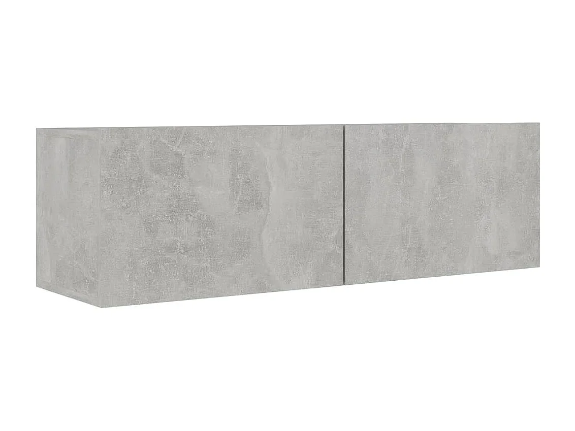 Conjunto mueble TV 9 piezas Aglomerado gris hormigón