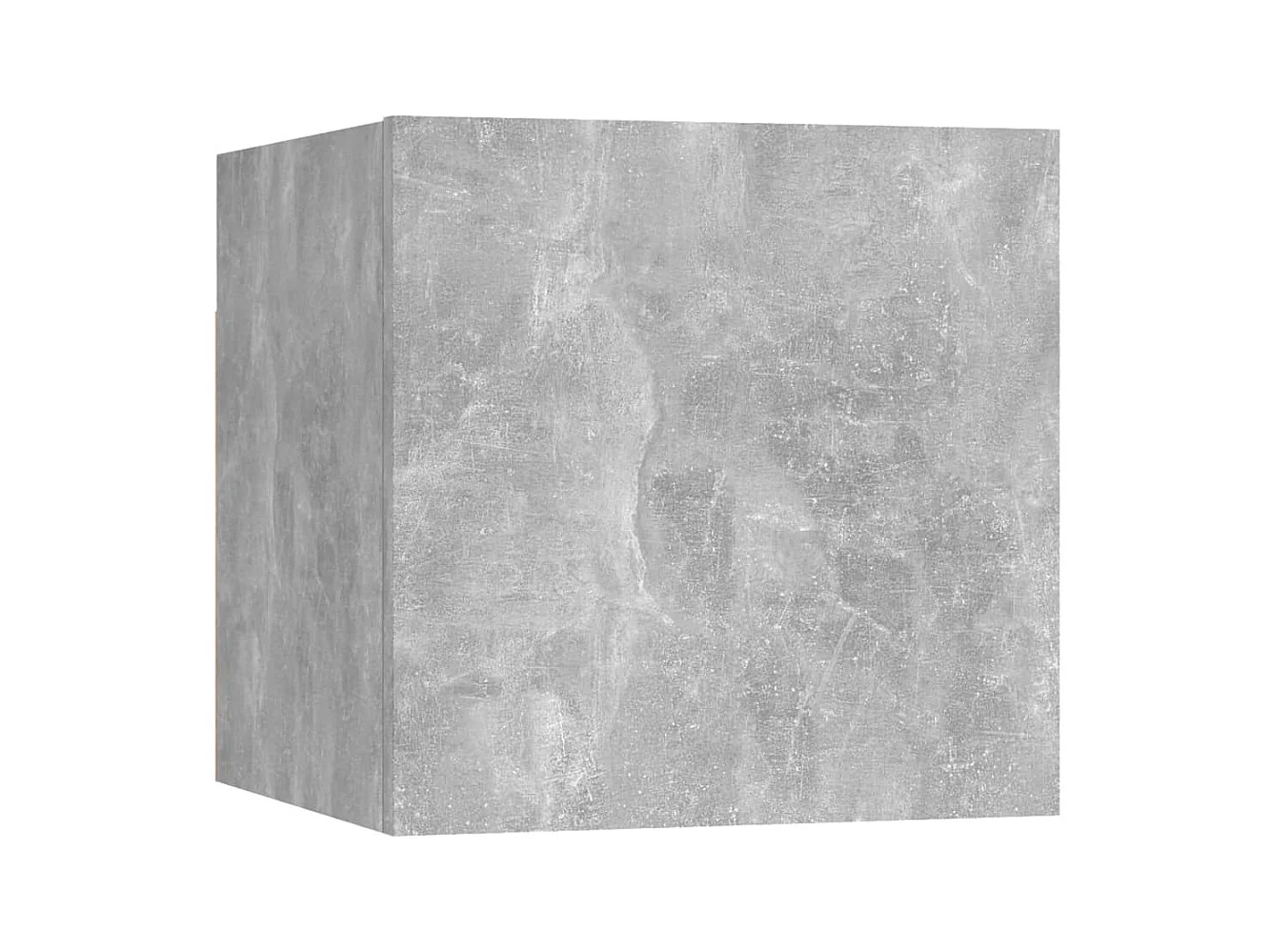 Set mobile TV da 9 pezzi. Truciolare grigio cemento