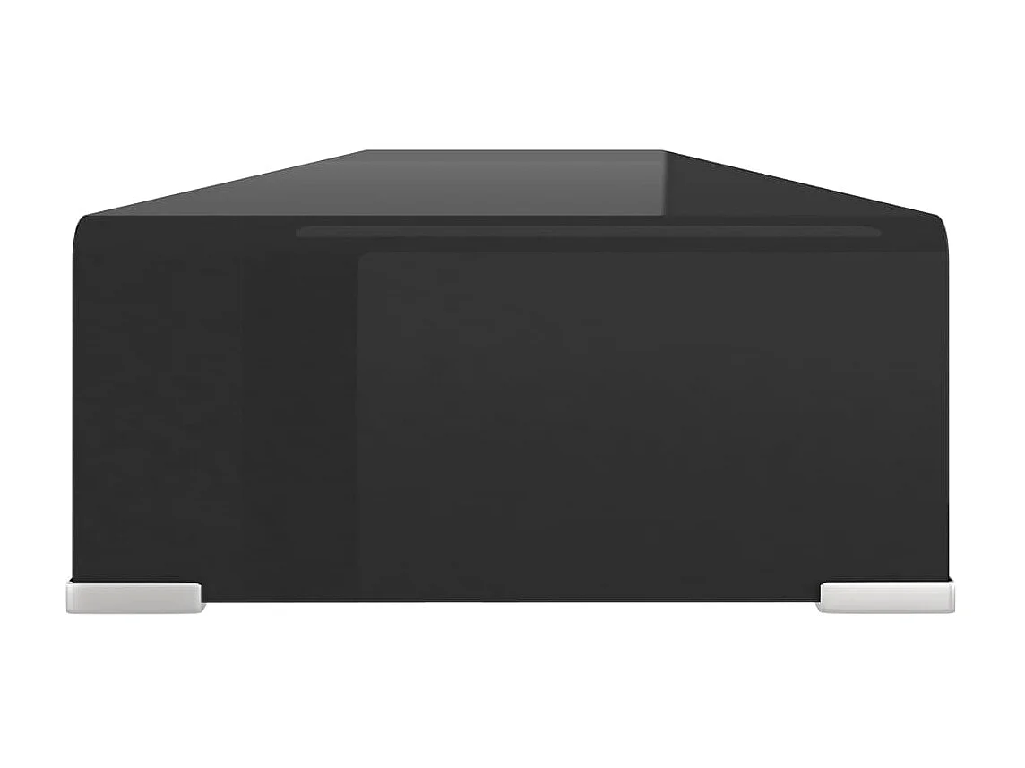 Meuble TV/ Support pour moniteur 120 x 30 x 13 cm Verre Noir