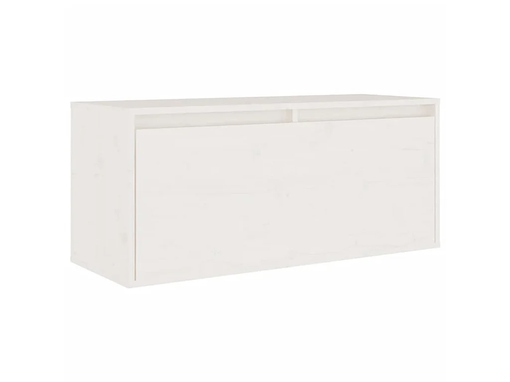 Meubles TV 8 pcs Blanc Bois massif de pin