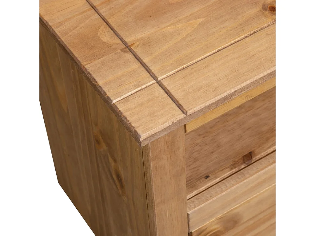 Eck-TV-Schrank 93x49x49 cm Panama-Sortiment aus massivem Kiefernholz