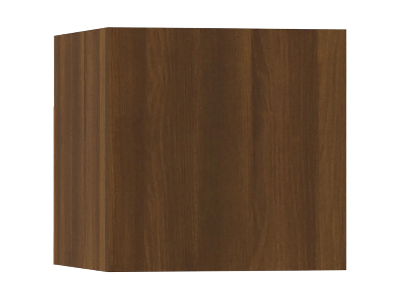 Set porta TV da 5 pezzi in legno multistrato di quercia marrone