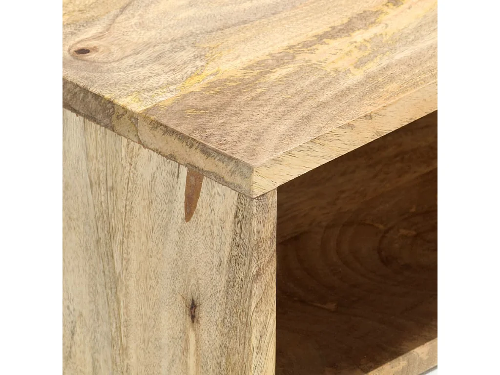 Meuble TV 110x35x48 cm Bois de manguier massif