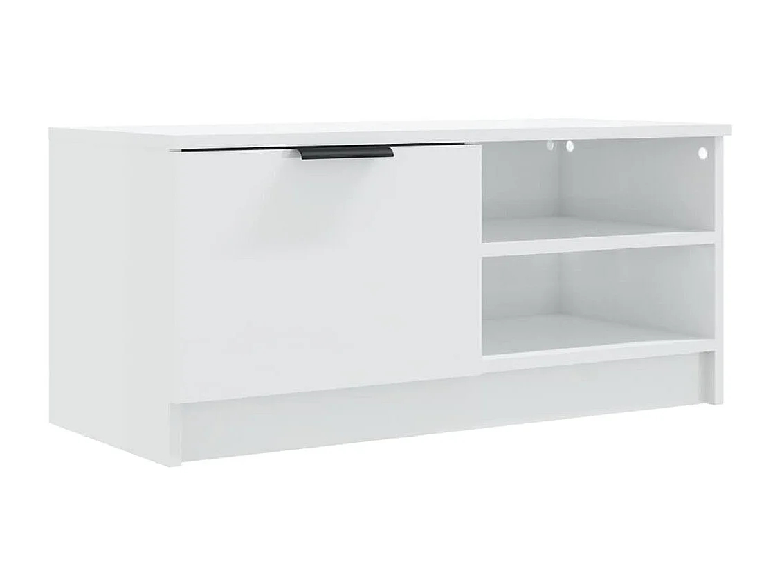 Mobile TV Bianco lucido 80x35x36,5 cm MDF
